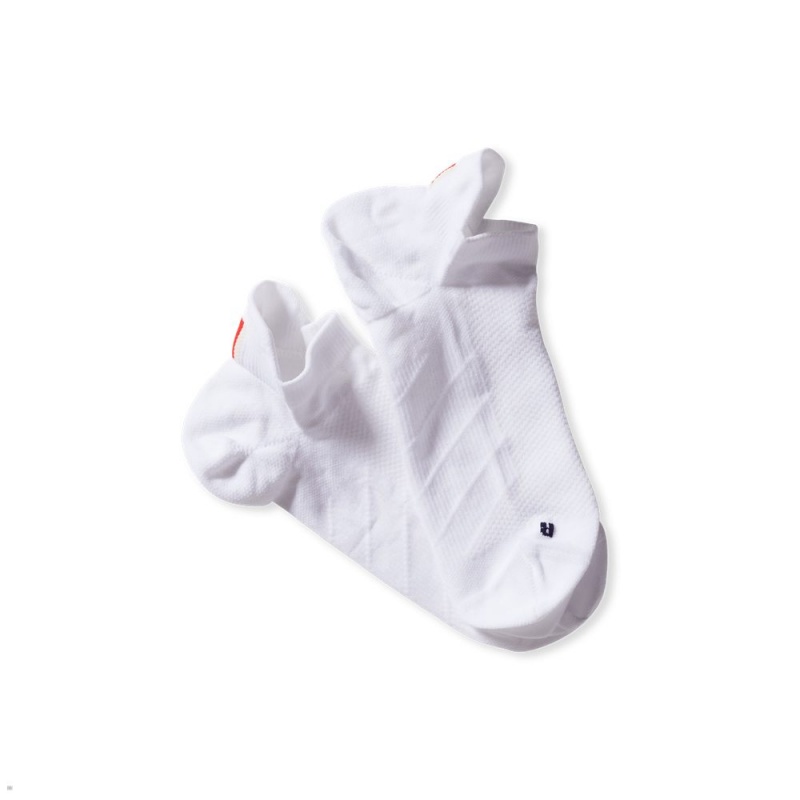 White Tracksmith Speed No Show Sock | FZWMG-5974