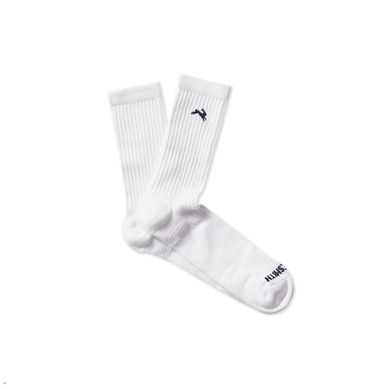 White Tracksmith Trackhouse Tube Sock | VXECH-4930